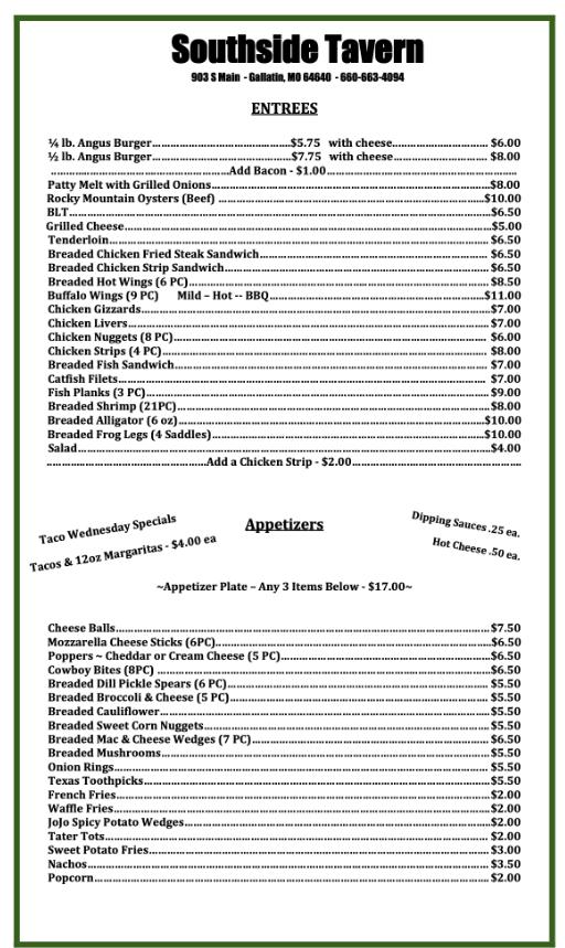 Southside Tavern and Grill